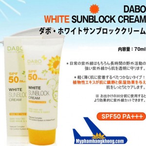 Kem chống nắng Hàn QUốc Dabo White Sunblock Cream SPF50 PA+++
